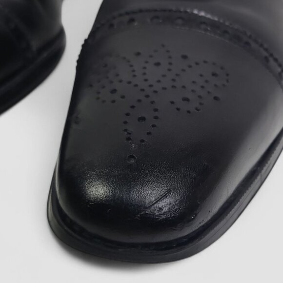 Magnanni Black Leather Shoes Men’s Size 13 M Made In Spain - Picture 6 of 12